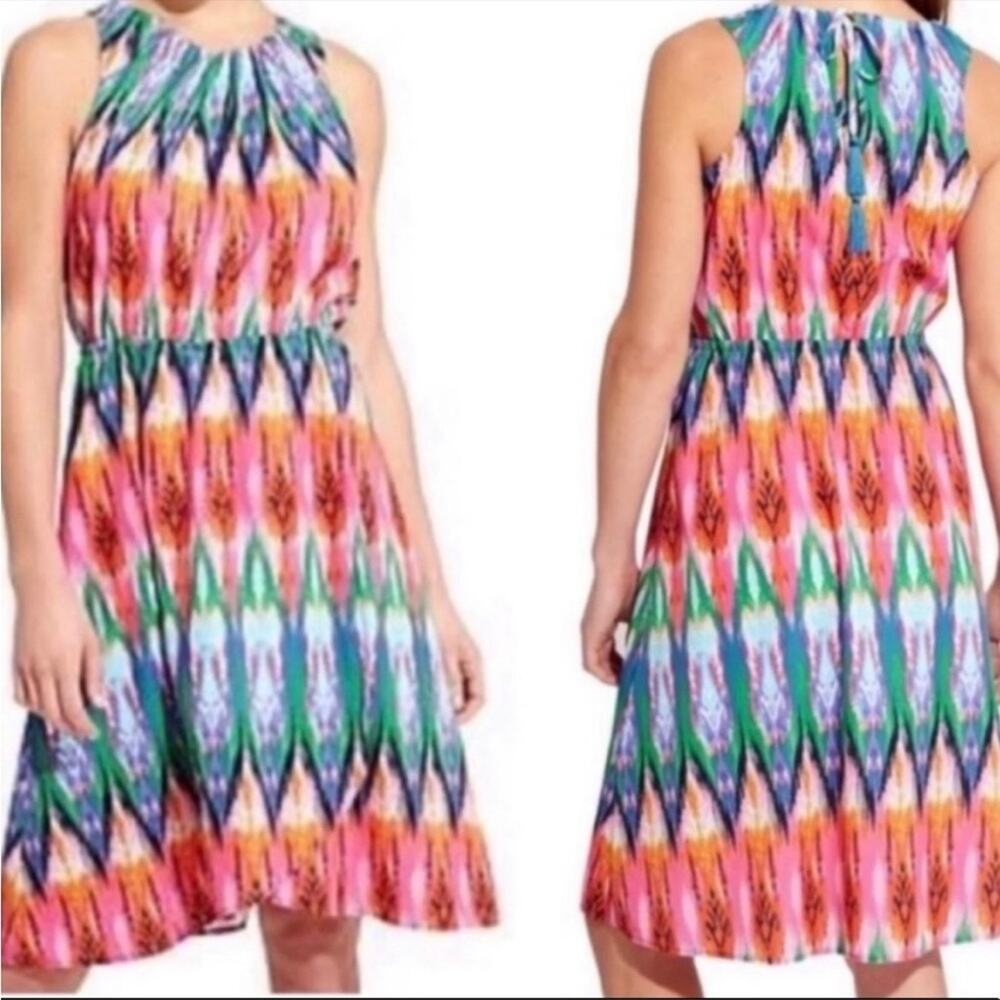 Athleta Ikat Martinique Dress sz s colorful